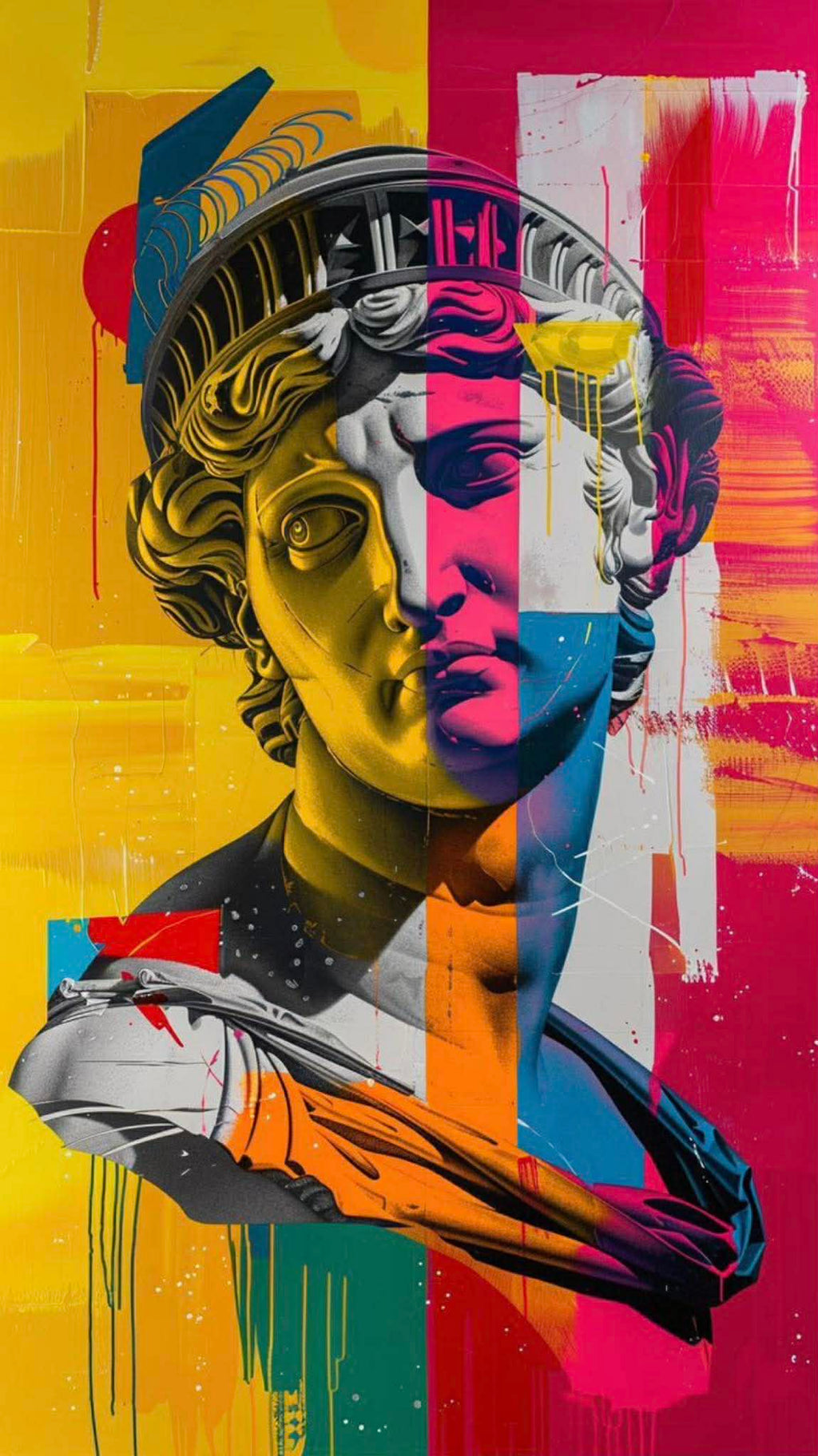 Cuadro escultura colores