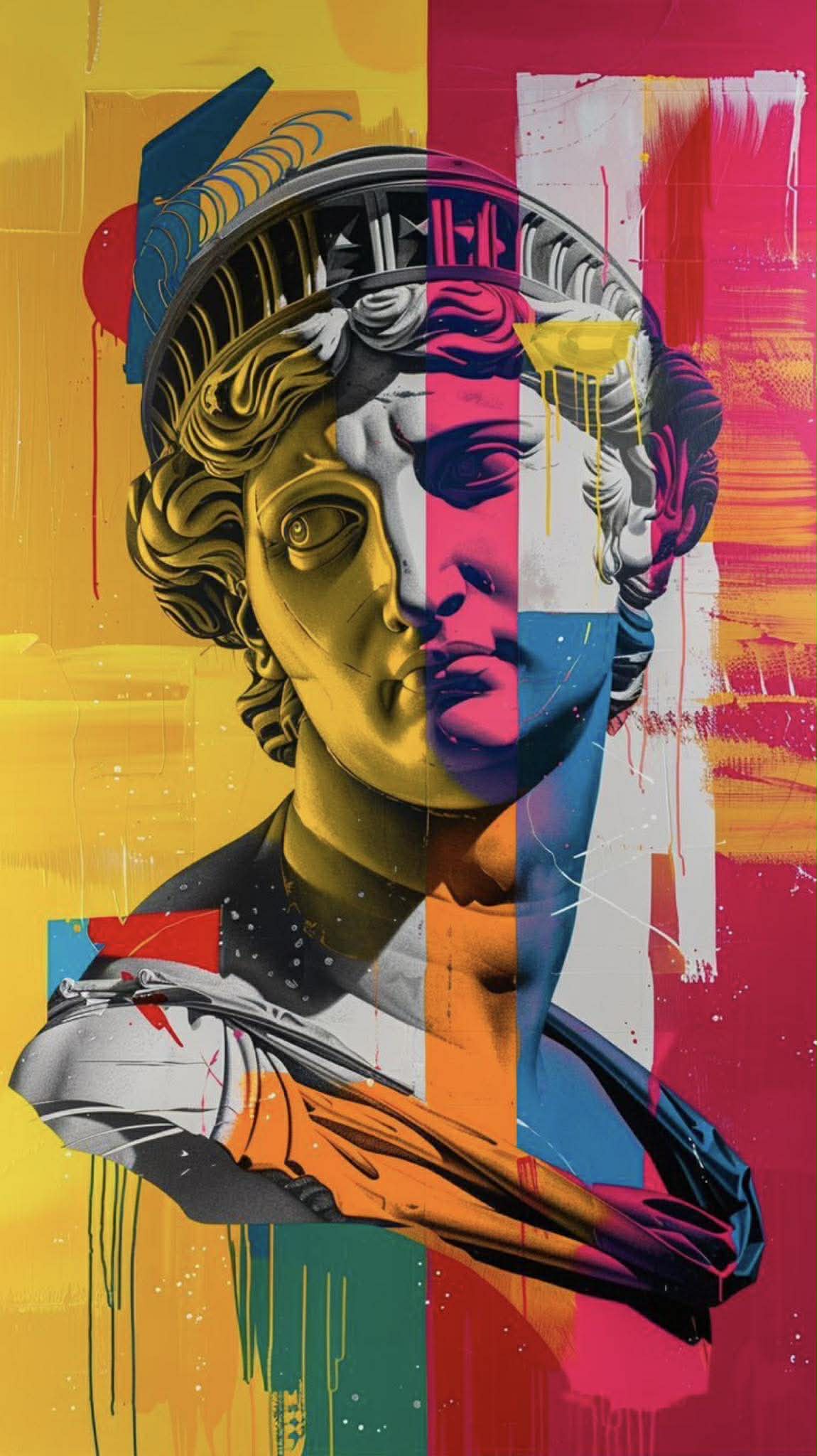 Cuadro escultura colores