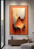 Arte abstracto naranja
