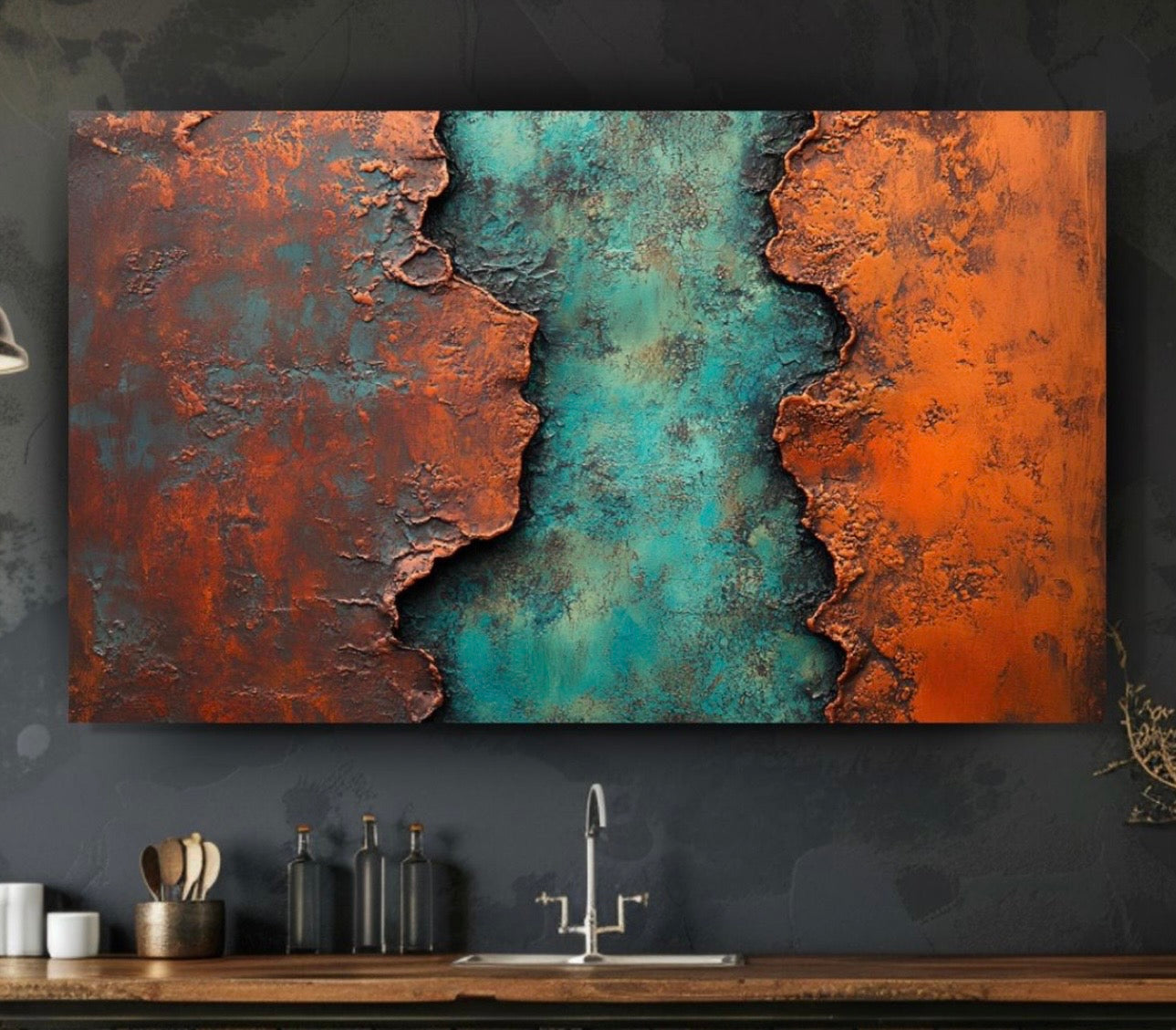 Cuadro abstracto colores vibrantes