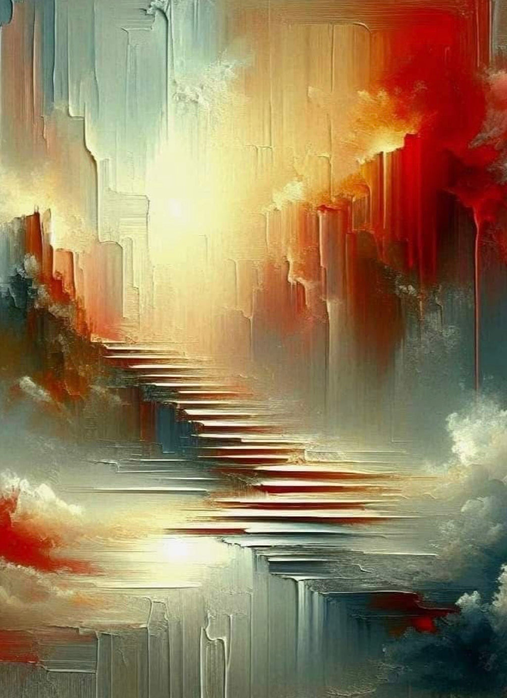 Arte abstracto con colores vibrantes