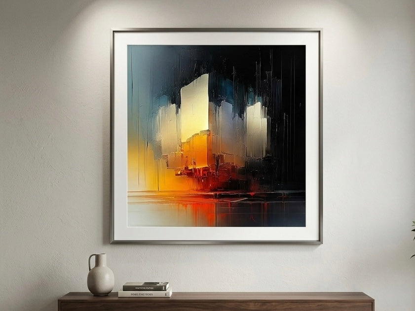 Arte abstracto con colores vibrantes