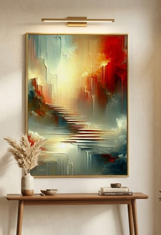 Arte abstracto con colores vibrantes