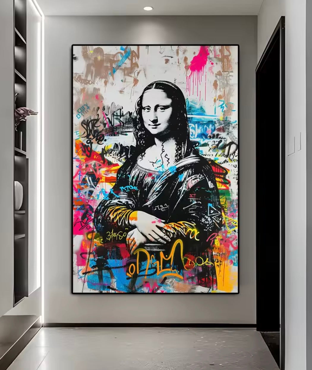 Arte urbano Mona Lisa grafiti