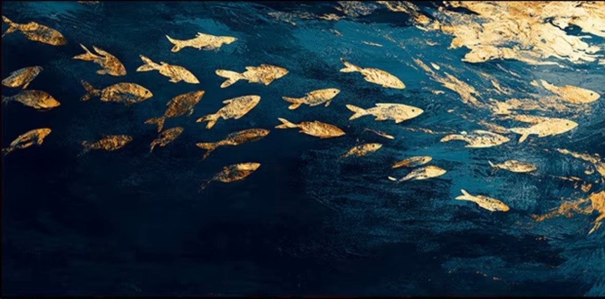 Arte natural peces dorados