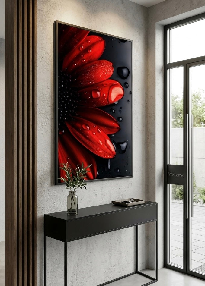 Arte natural Flor roja