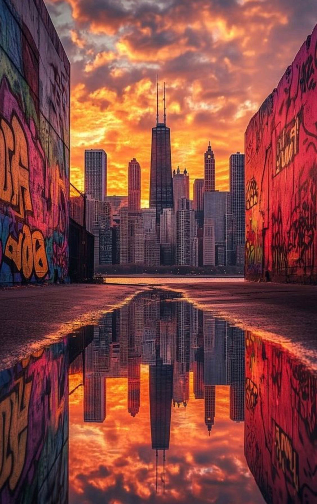 Arte Ciudad sunset