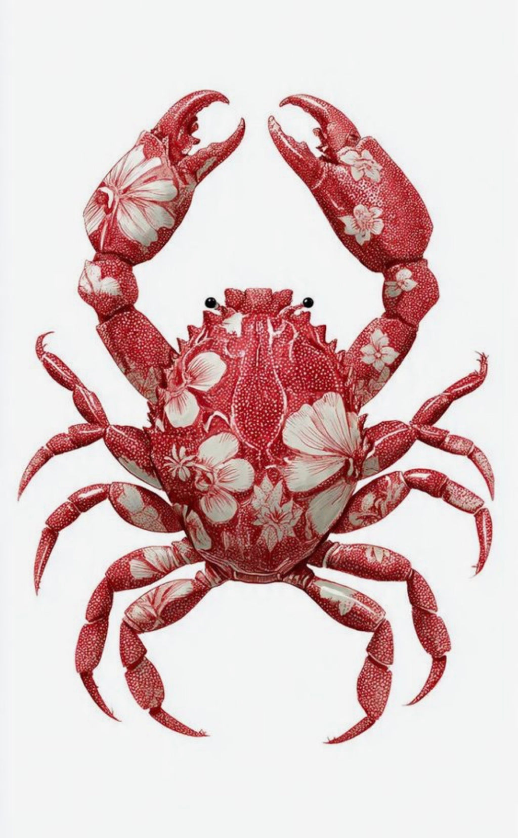 Arte Cangrejo floral
