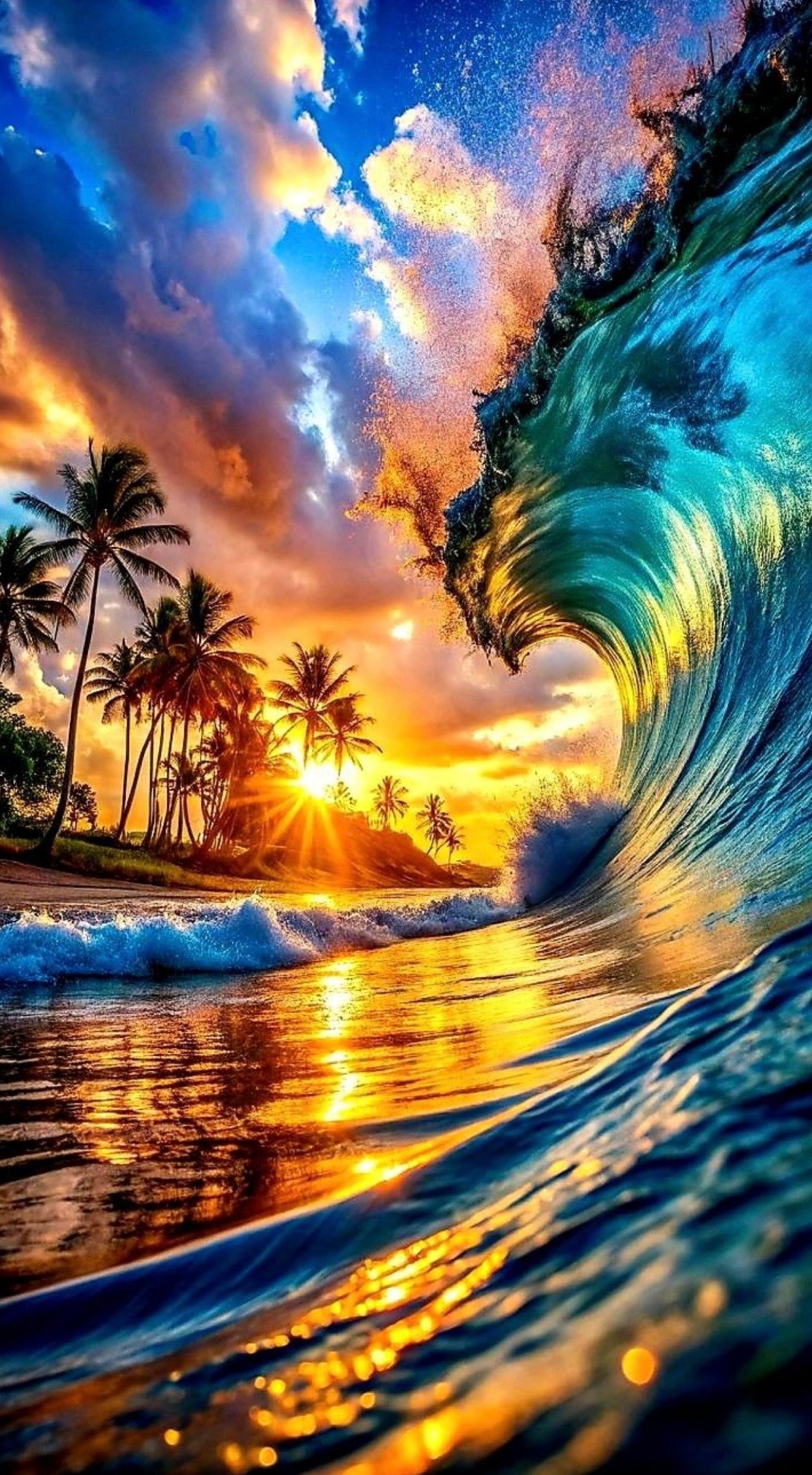 Arte ola sunset