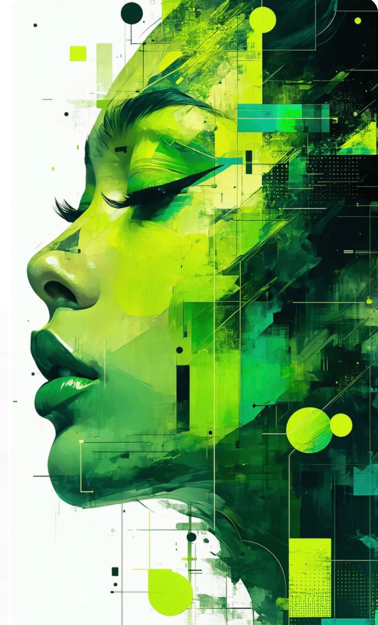 Arte cara verdes