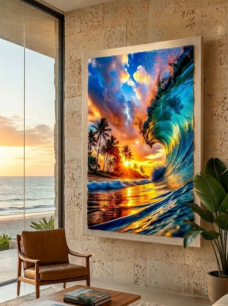 Arte ola sunset
