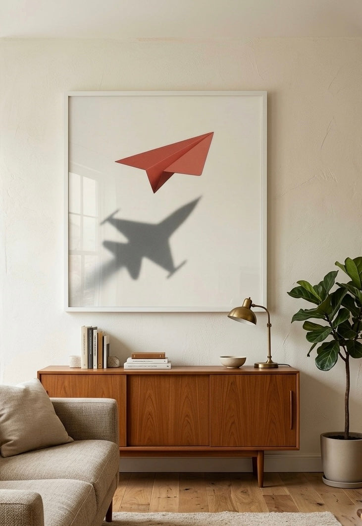 Arte avion papel