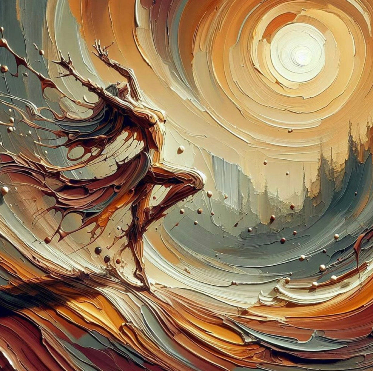 Arte abstracto bailarina