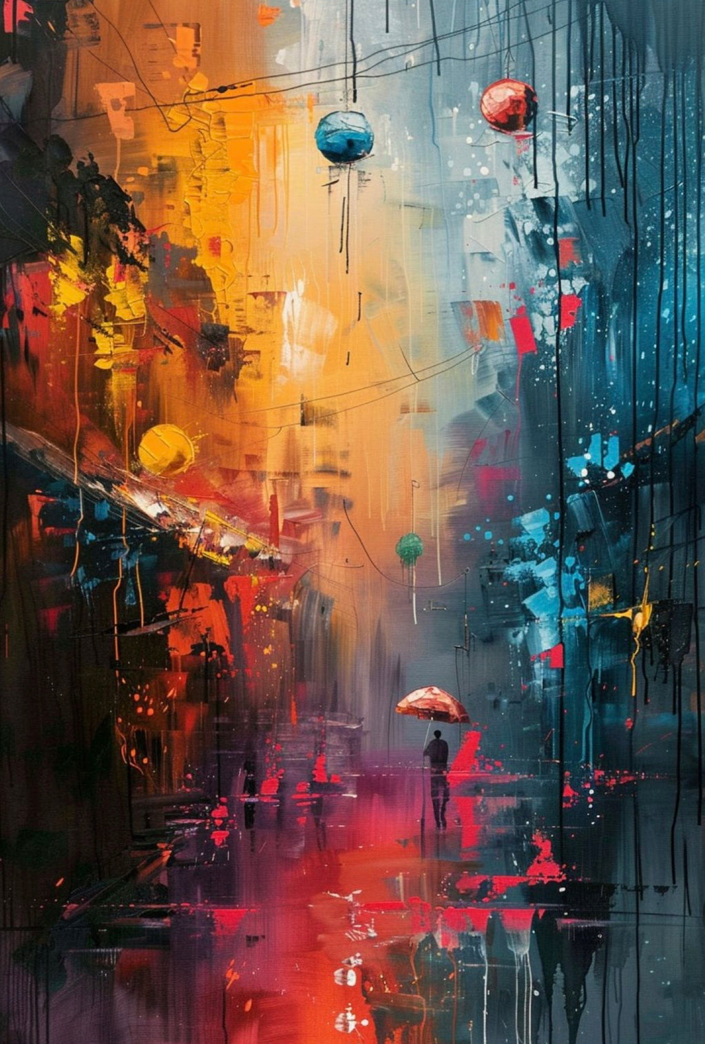 Arte ciudad abstracta