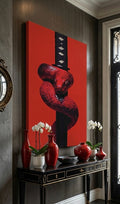 Arte serpiente roja