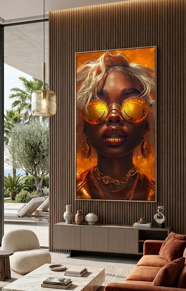 Arte Retrato amarillos
