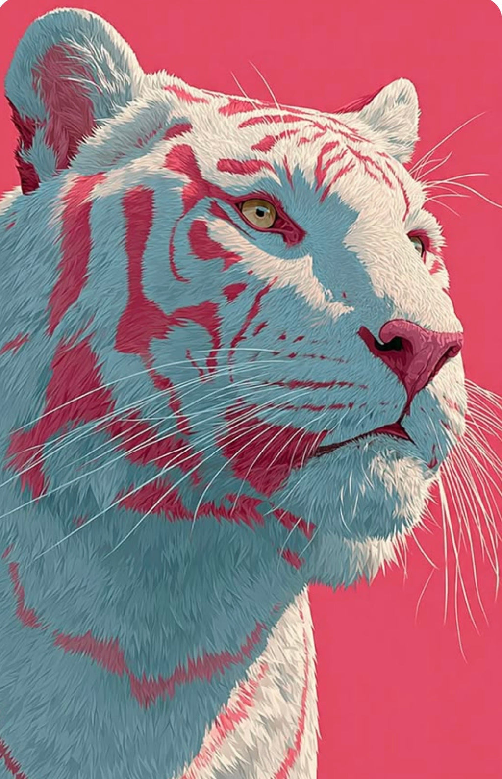 Arte trigre rosa