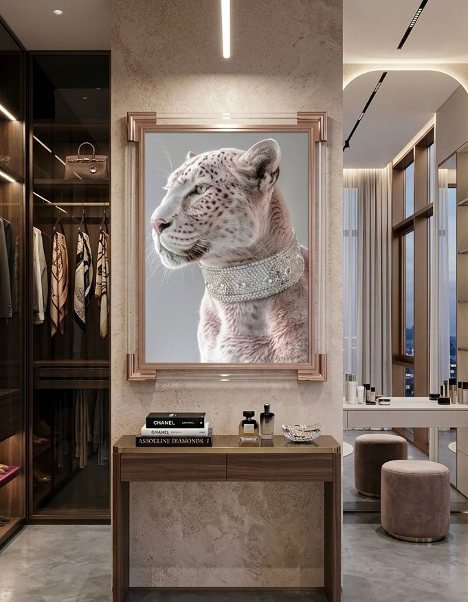 Arte leopardo elegante