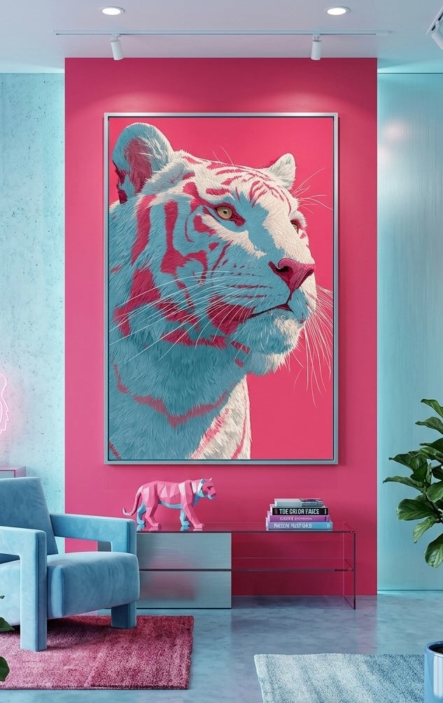 Arte trigre rosa
