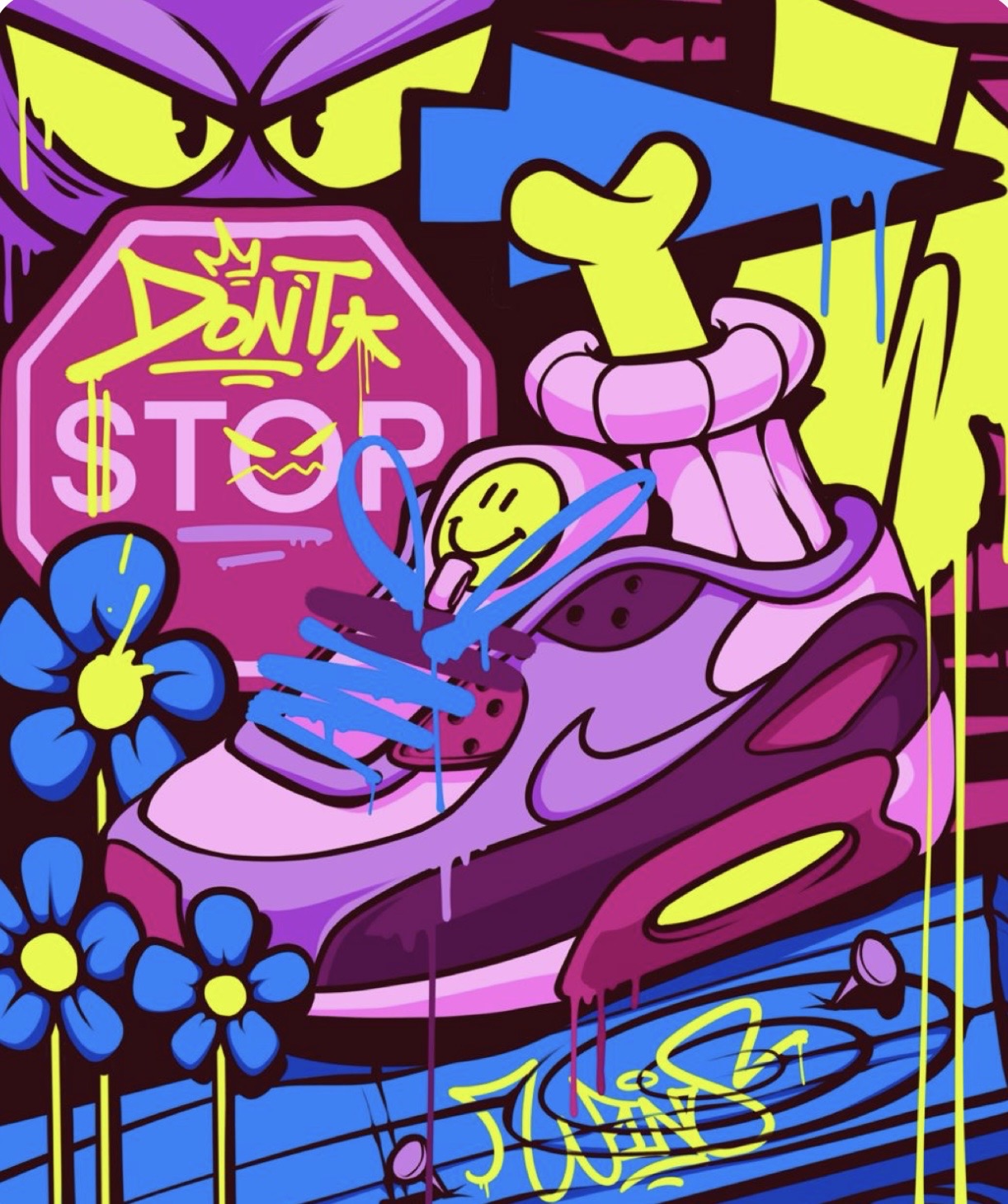 Arte Zapatillas grafiti