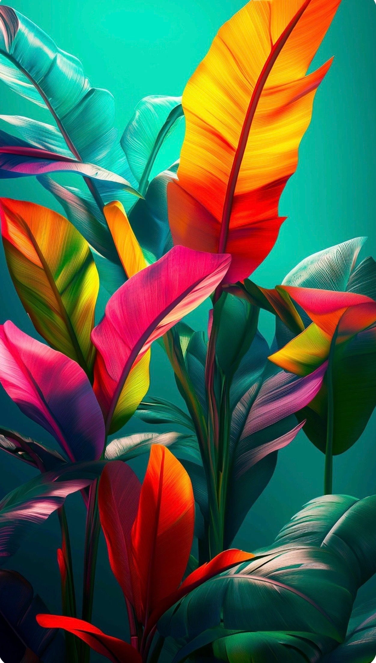 Arte hojas de colores