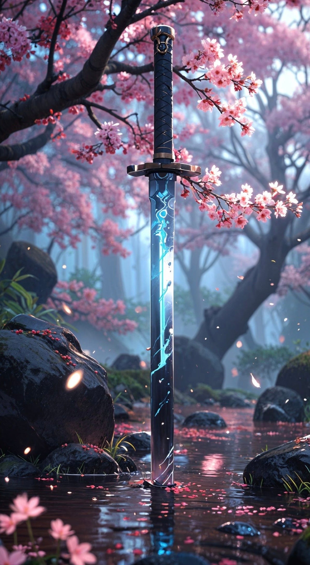 Arte paisaje katana
