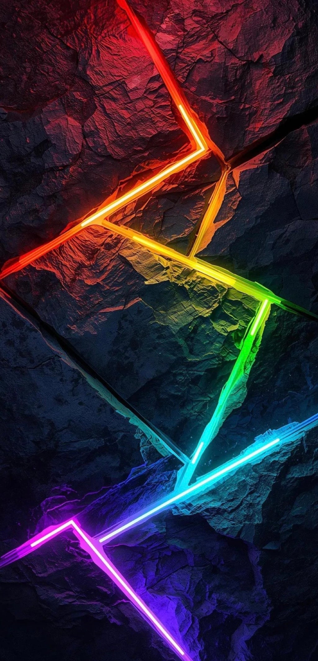 Arte neon abstracto