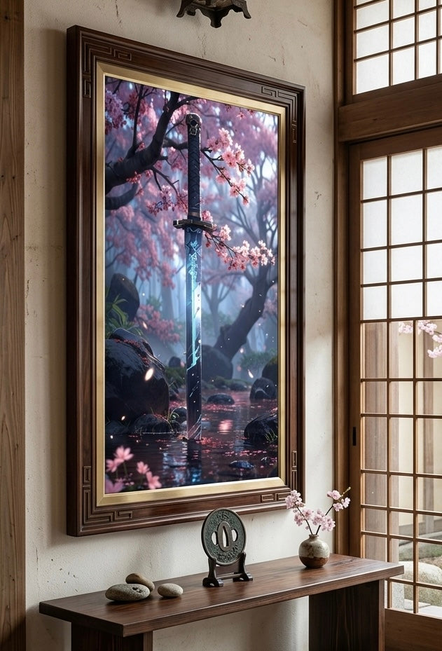 Arte paisaje katana