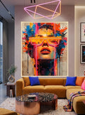 Arte retrato neon