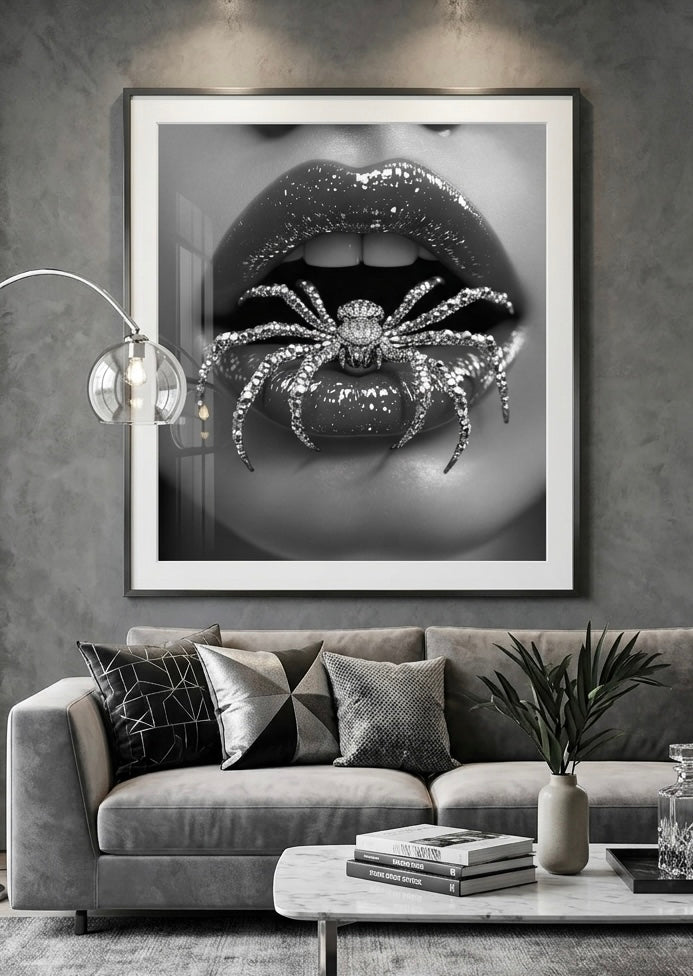 Arte labios araña
