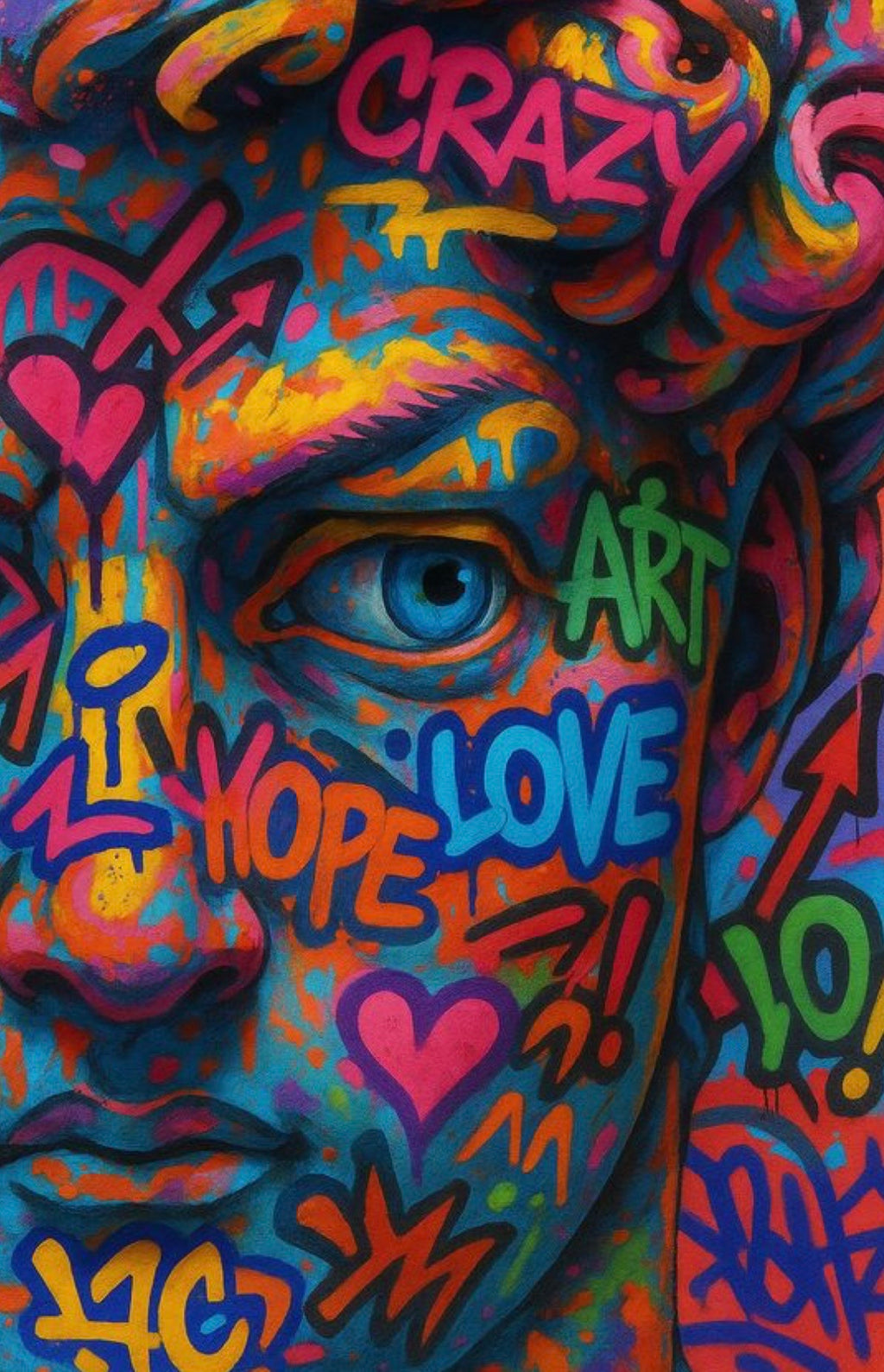 Arte cara grafiti