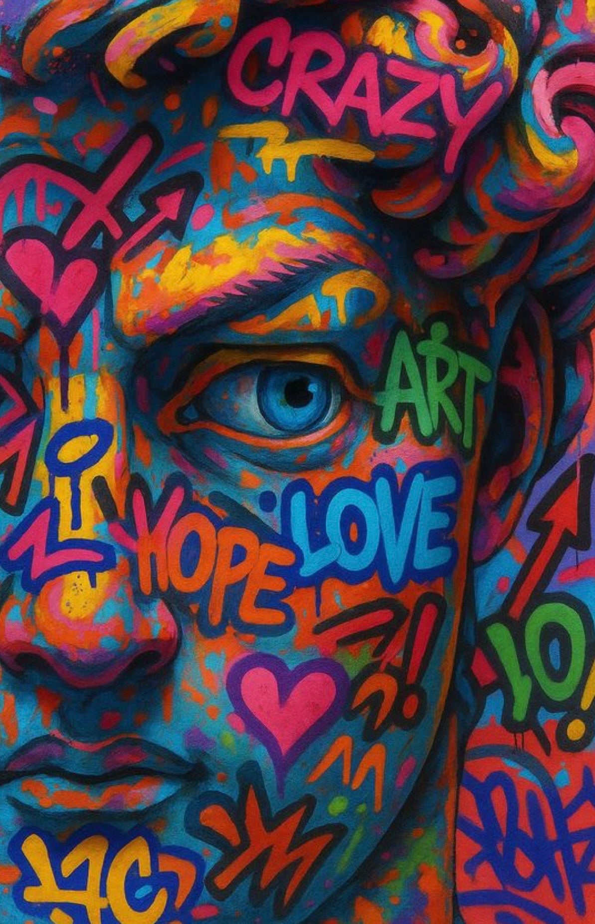 Arte cara grafiti