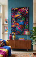 Arte cara grafiti